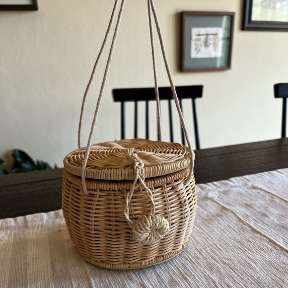 ZARA Raffia Basket Handbag - Picture 6 of 11